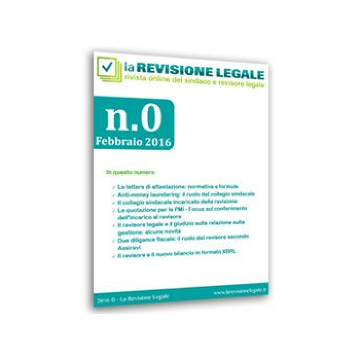 La Revisione Legale - n. 0/2016