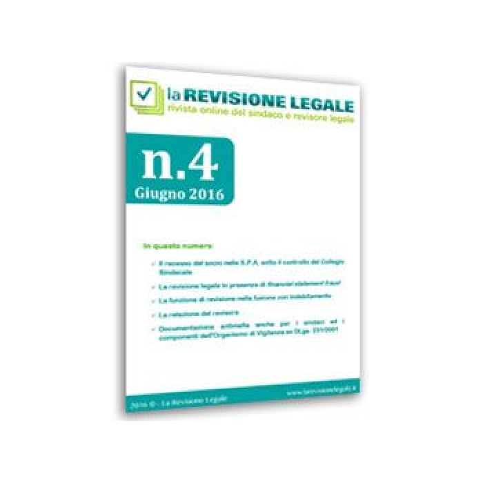 La Revisione Legale - n. 4/2016