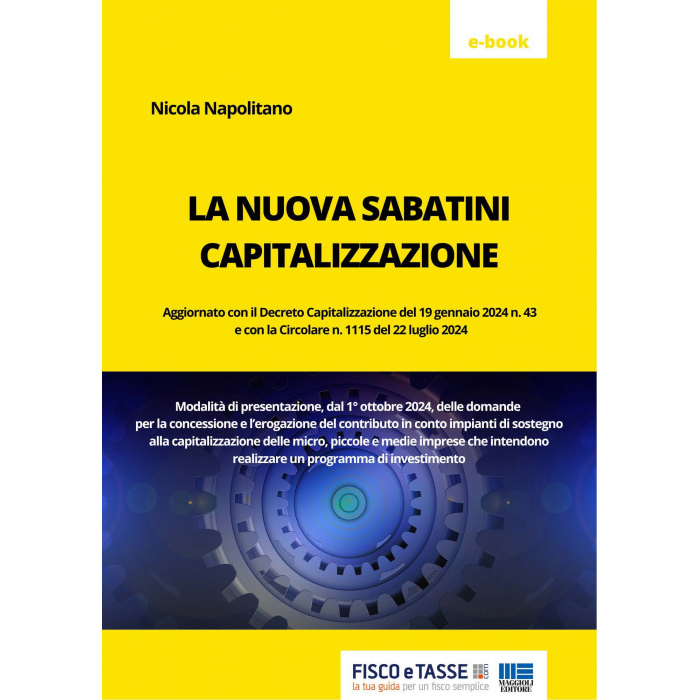 Nuova Sabatini Capitalizzazione (eBook 2024)