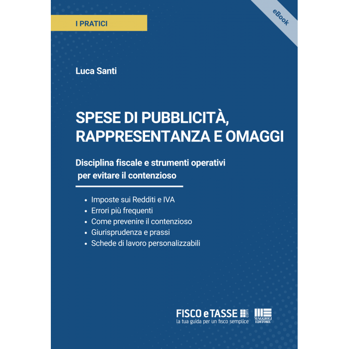 Spese di pubblicità, rappresentanza e omaggi | eBook