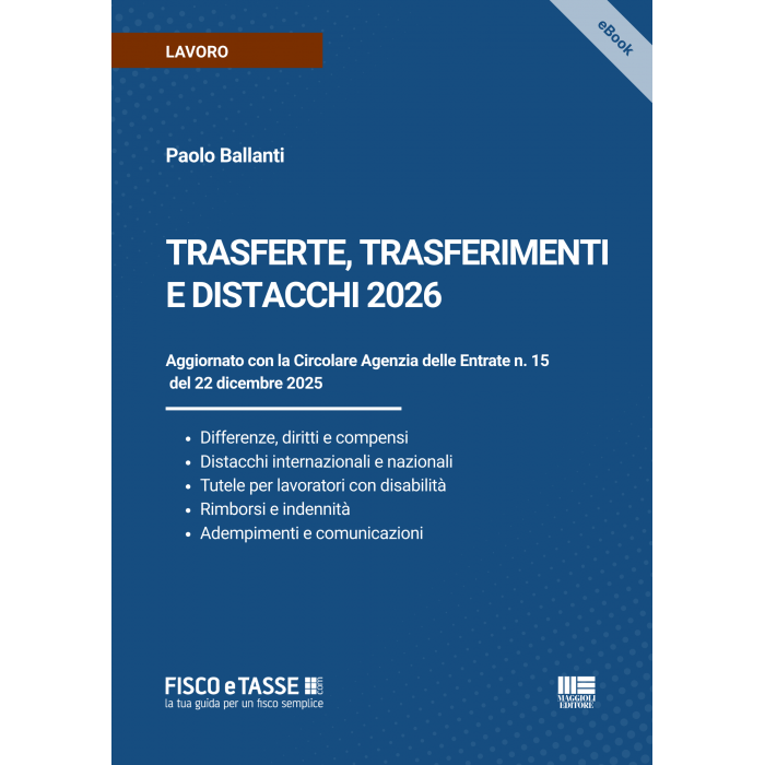 Trasferte, trasferimenti e distacchi 2026 | eBook